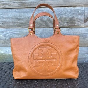 Tory Burch Cogna Brown Vintage Bombe Handbag